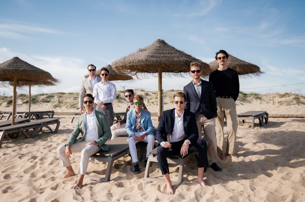 welcome beach party algarve wedding